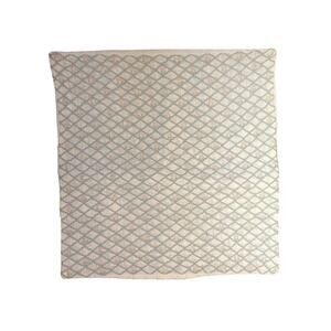 Sferra Bros Baby Pillowcase Decorative Sham 15" x 15" Ruched Floral White